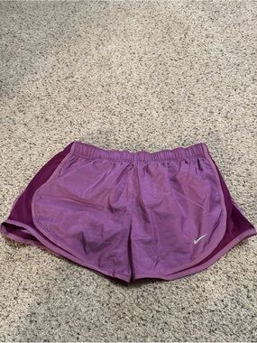 Nike Women’s Purple Athletic Shorts with Dark Side Panels